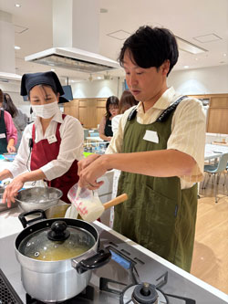 調理のようす