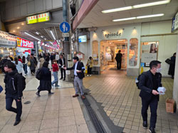 街頭行動のようす