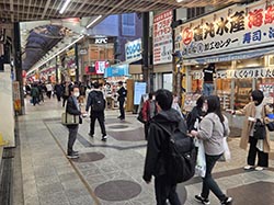 街頭行動のようす