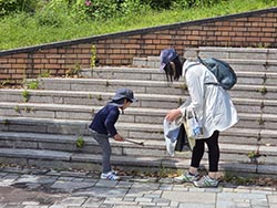 清掃活動のようす