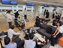 ボウリングのようす