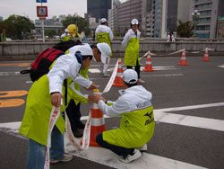 第1回大阪マラソン団体ボランティア活動