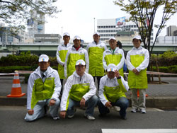 第1回大阪マラソン団体ボランティア活動